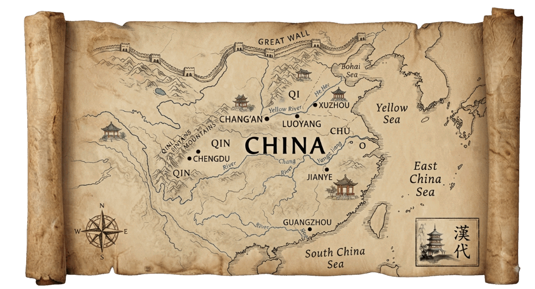 Ancient China map