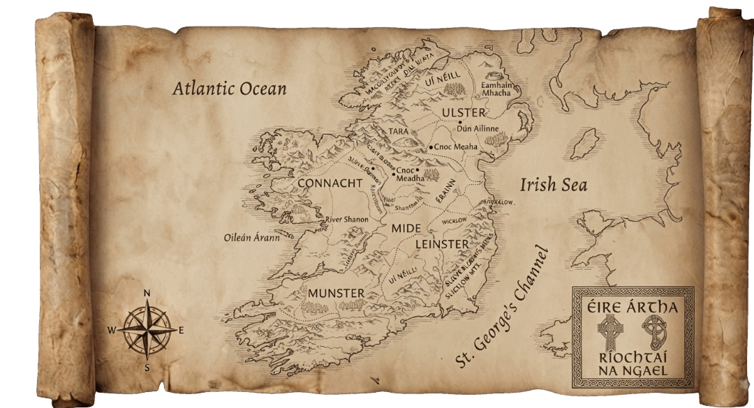 Ancient Ireland map