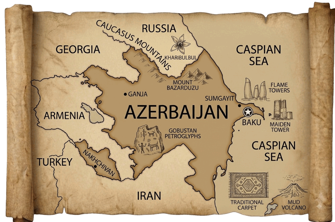 Azerbaijan map