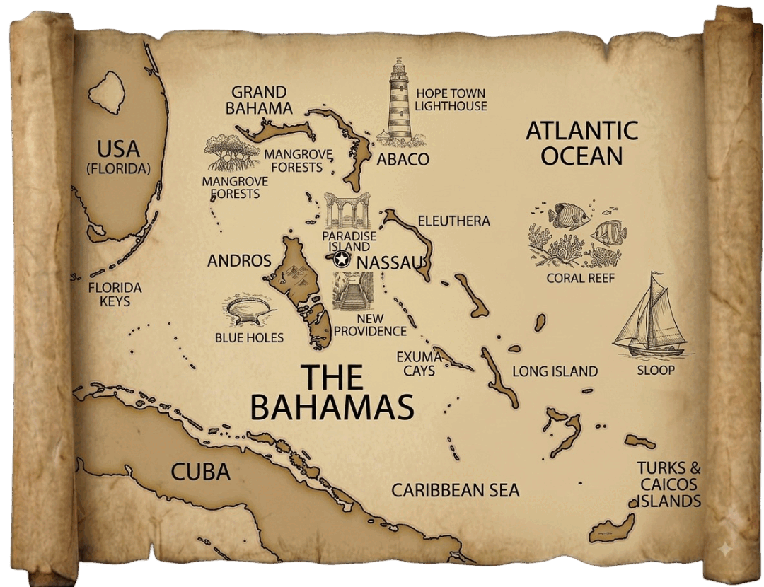 Bahamas map