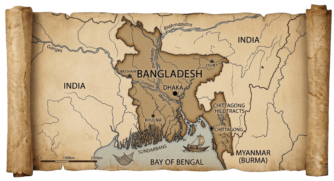 Bangladesh map