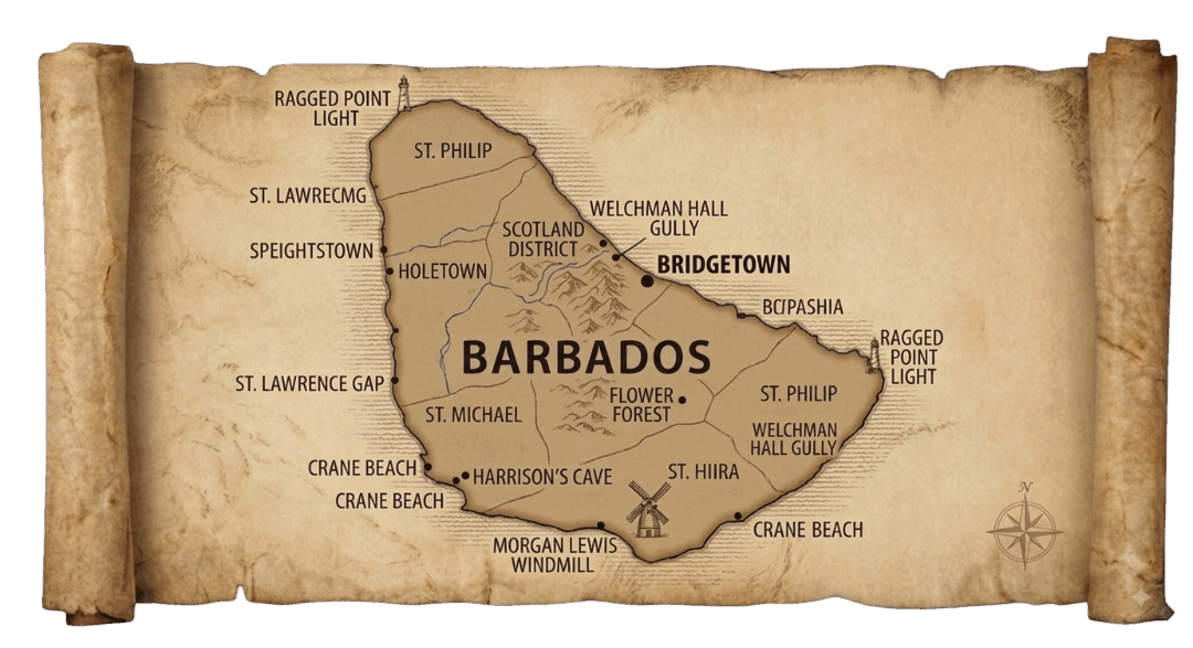Barbados map
