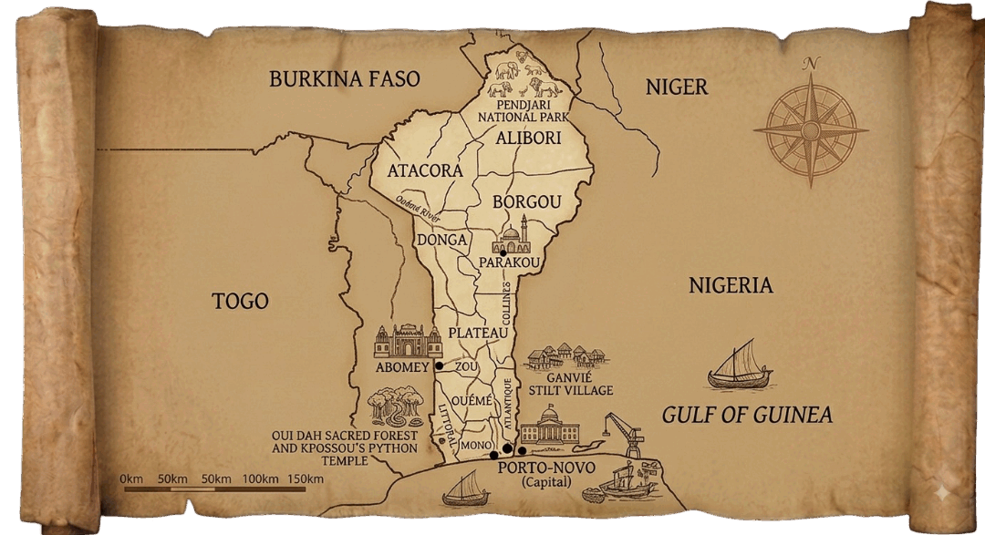 Benin map
