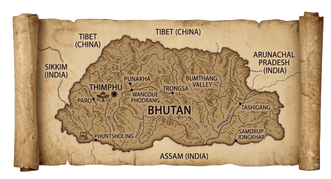 Bhutan map