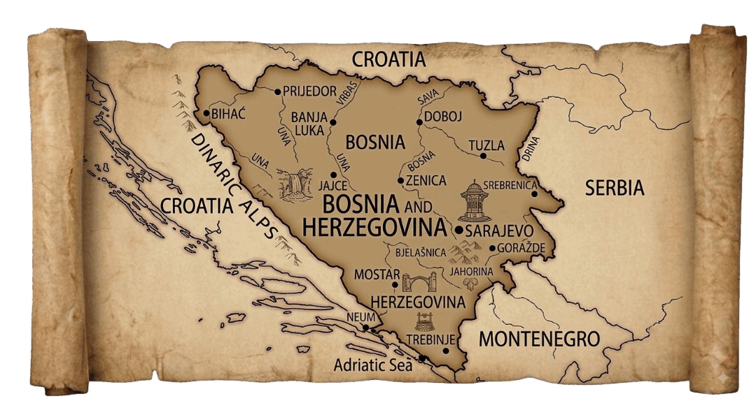 Bosnia and Herzegovina map