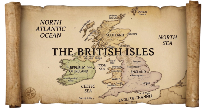 British Isles map