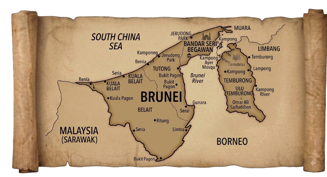 Brunei map