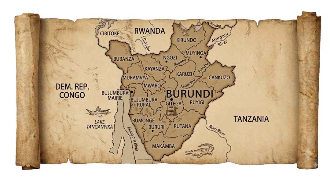 Burundi map