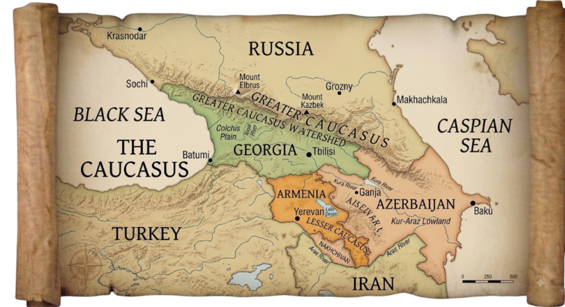 Caucasus map