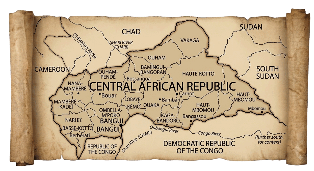 Central African Republic map