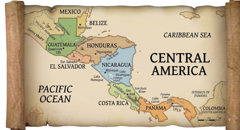 Central America map