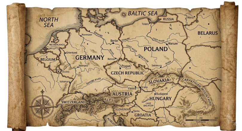 Central Europe map