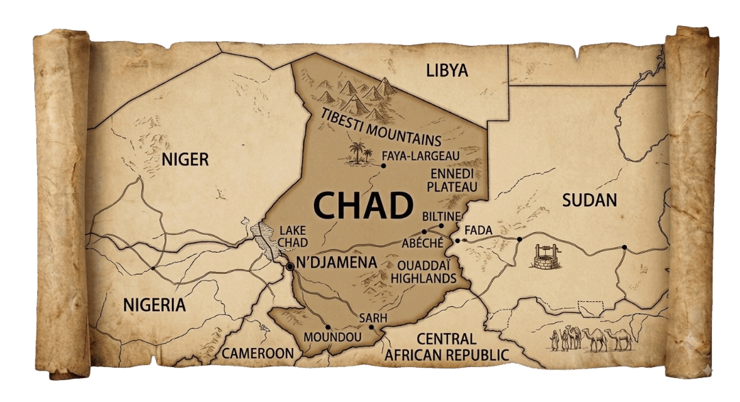 Chad map