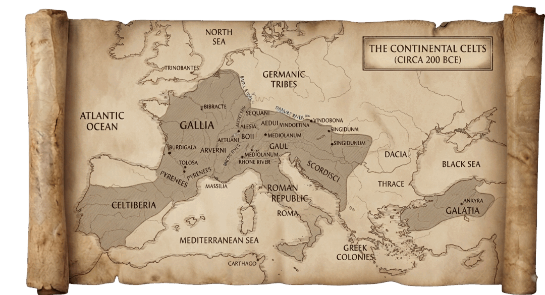 Continental Celts map