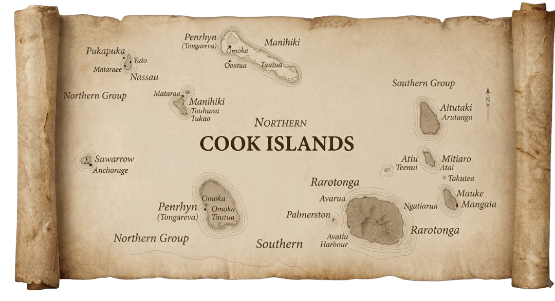 Cook Islands map
