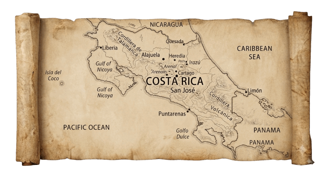 Costa Rica map