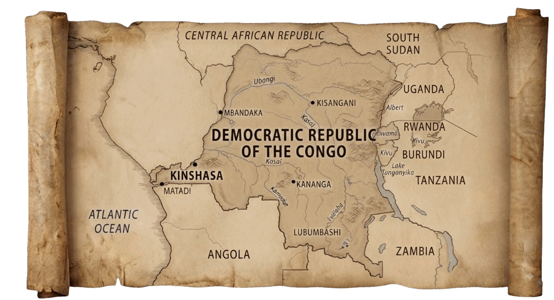Democratic Republic of the Congo map