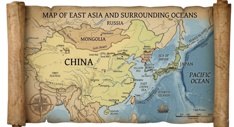 East Asia map