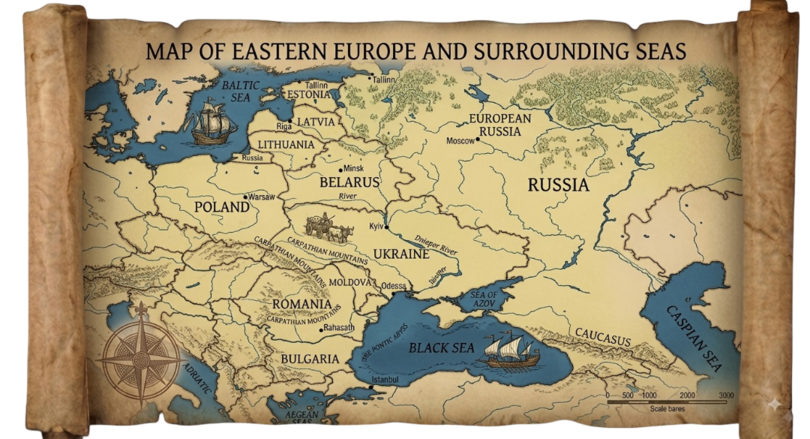 Eastern Europe map