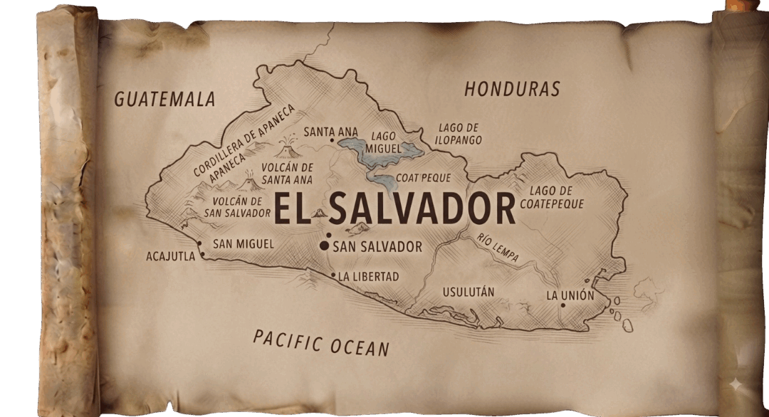 El Salvador map