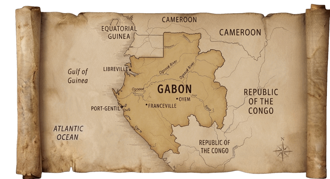 Gabon map