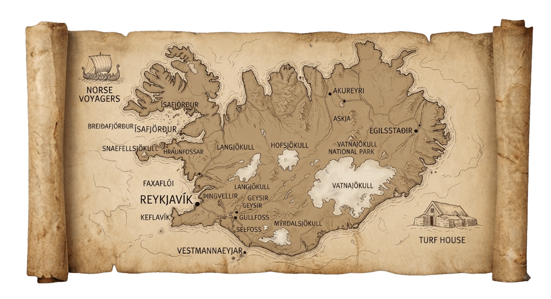 Iceland map