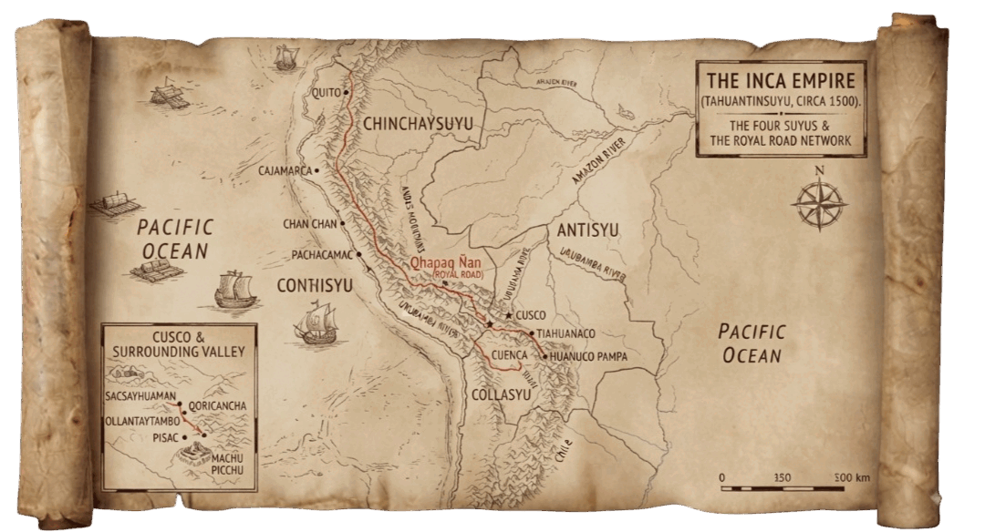 Inca Empire map