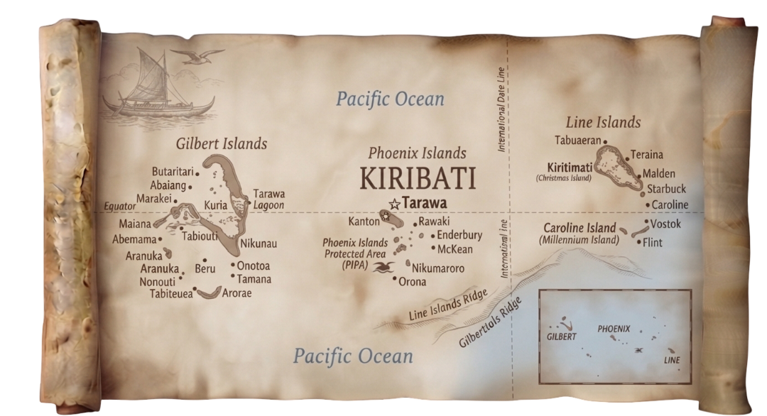 Kiribati map