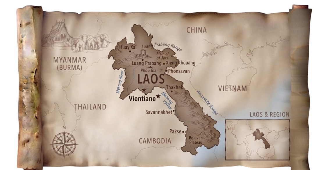 Laos map