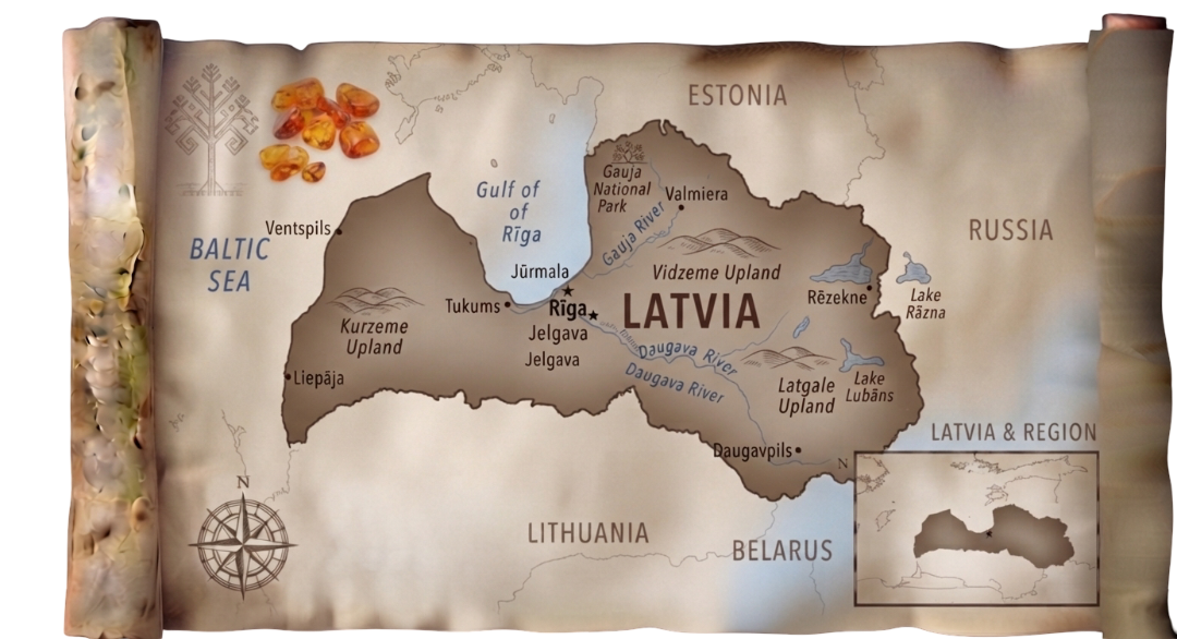 Latvia map