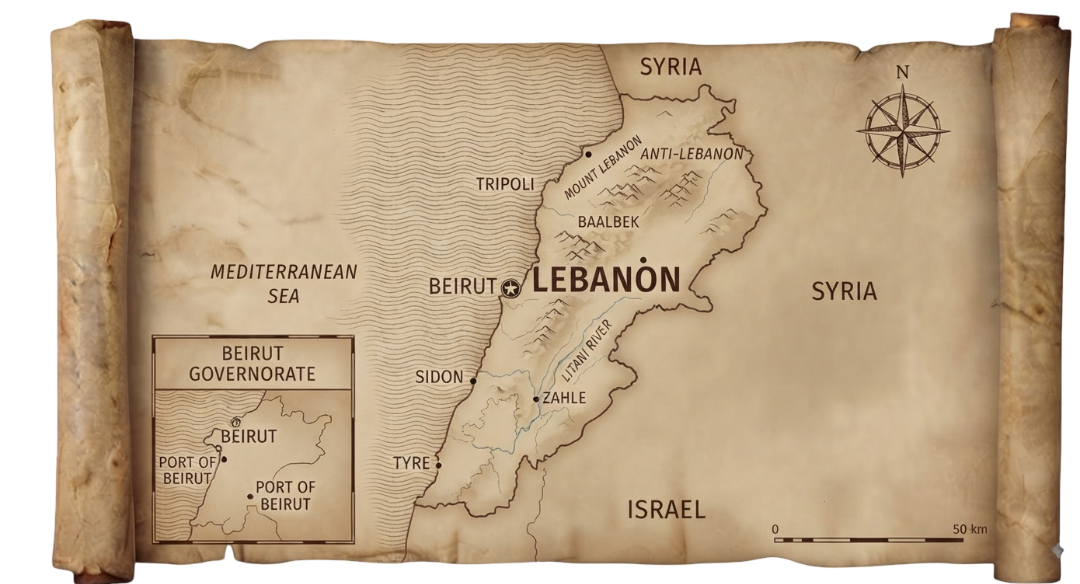 Lebanon map