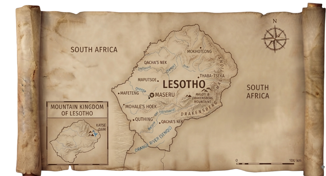 Lesotho map