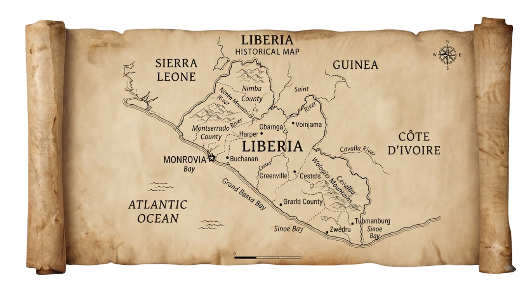 Liberia map