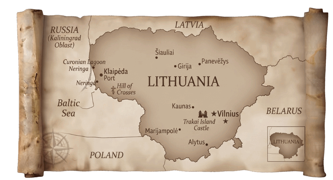 Lithuania map