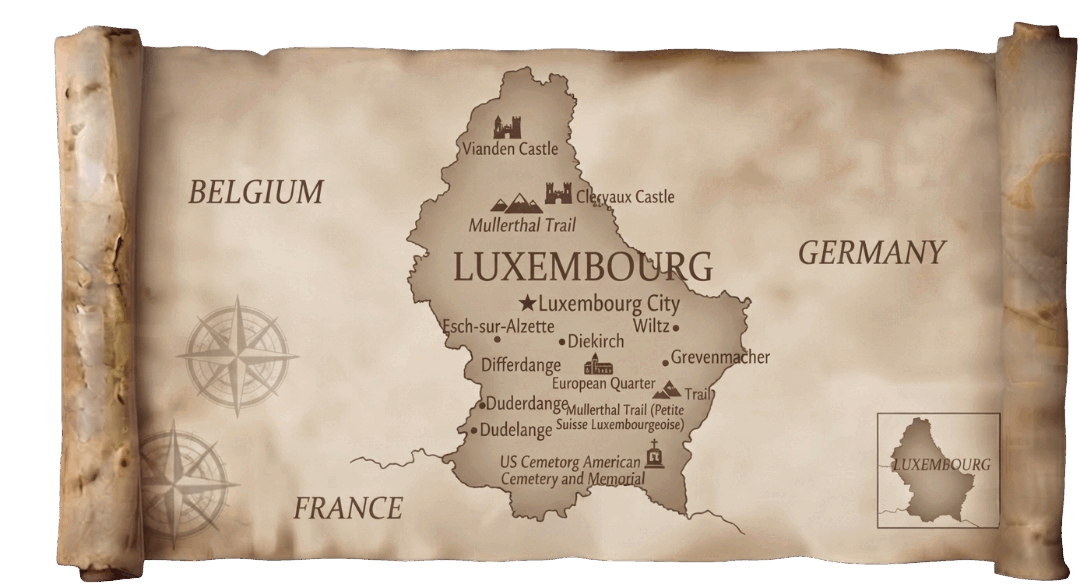 Luxembourg map