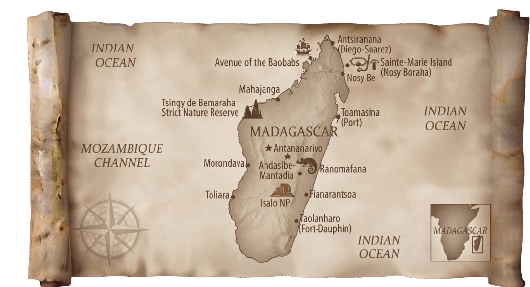 Madagascar map