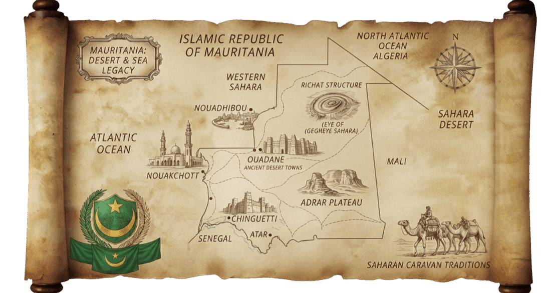 Mauritania map