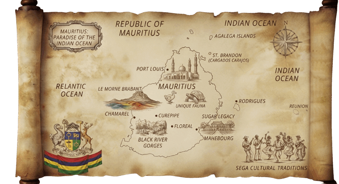 Mauritius map