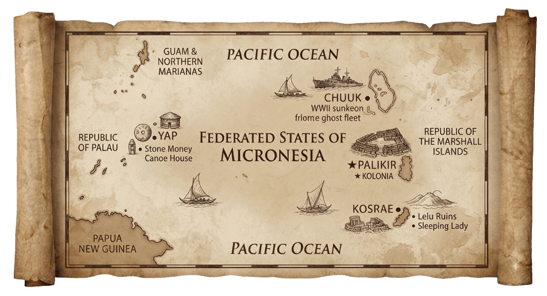 Micronesia map