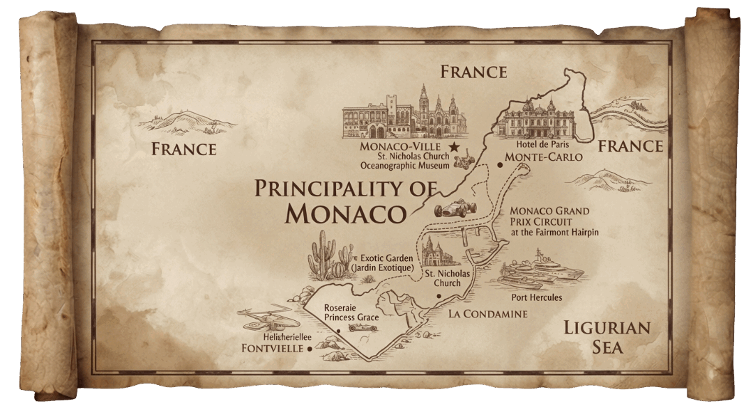 Monaco map