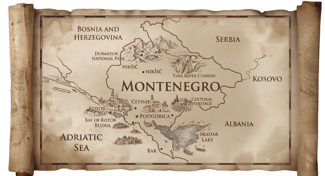 Montenegro map