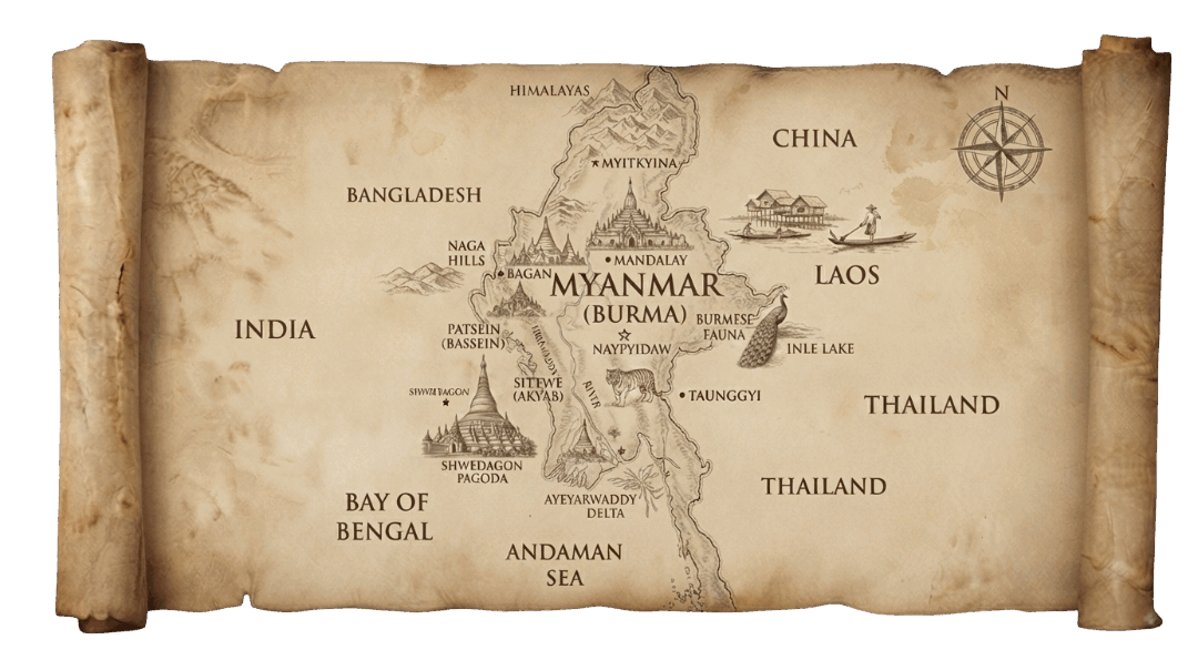 Myanmar map