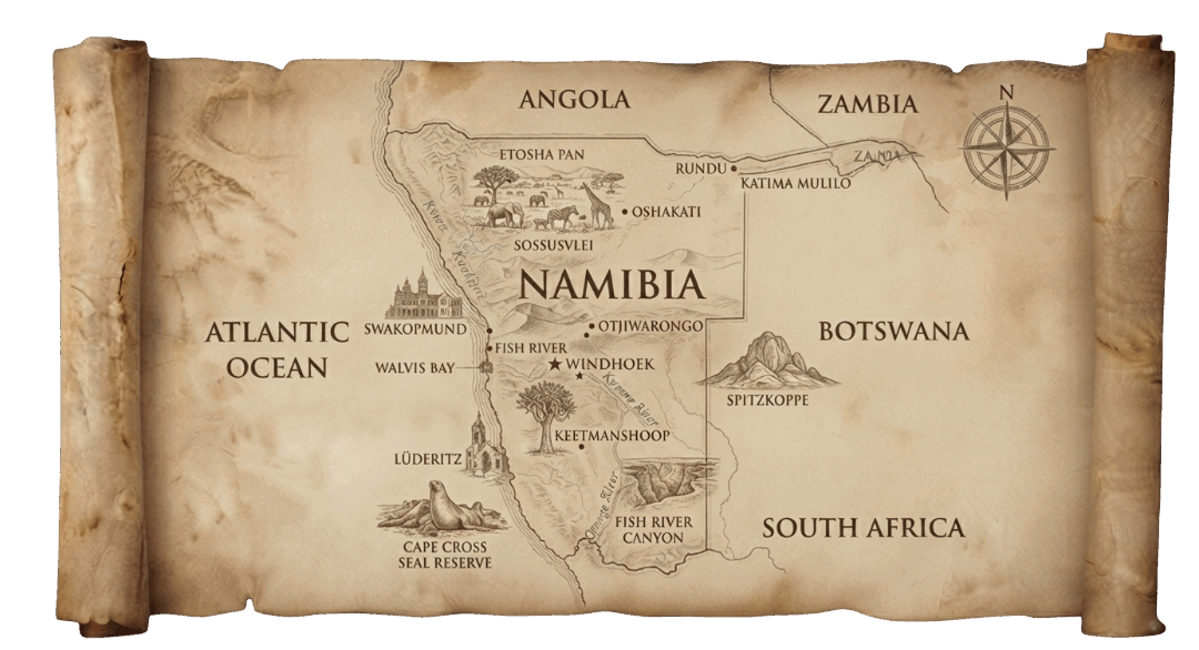Namibia map