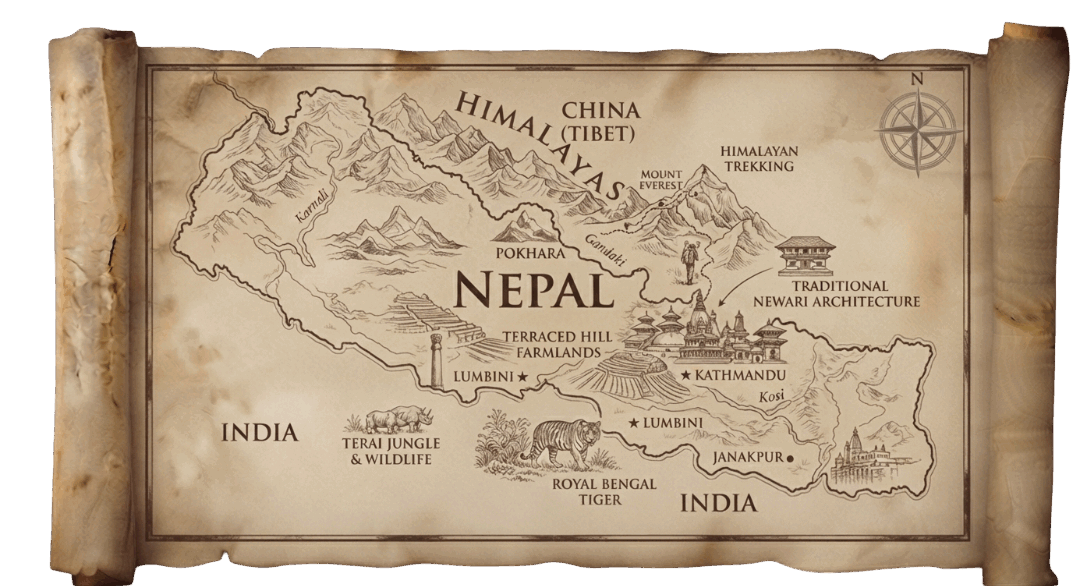 Nepal map