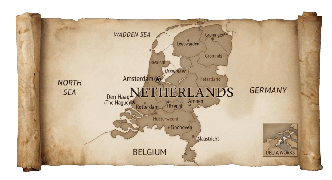Netherlands map