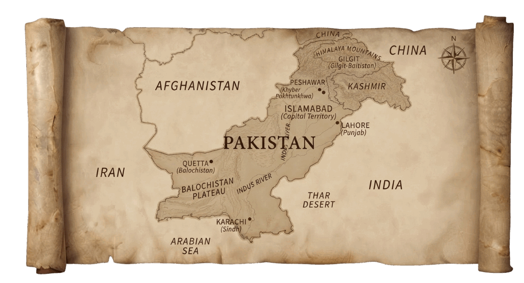Pakistan map