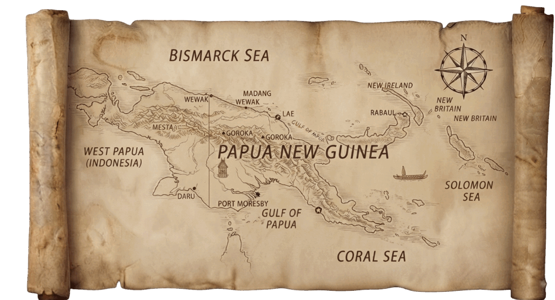 Papua New Guinea map