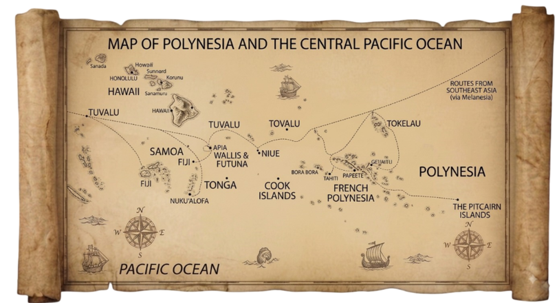 Polynesia map