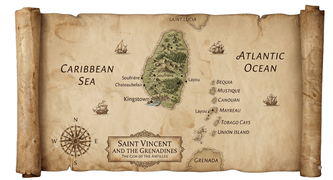 Saint Vincent and the Grenadines map