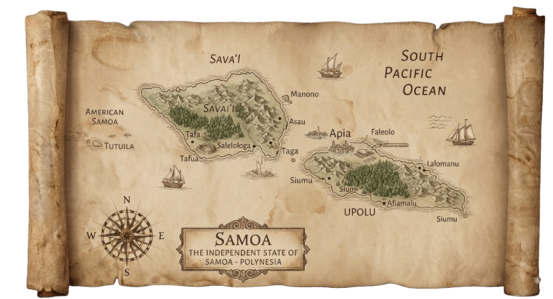 Samoa map